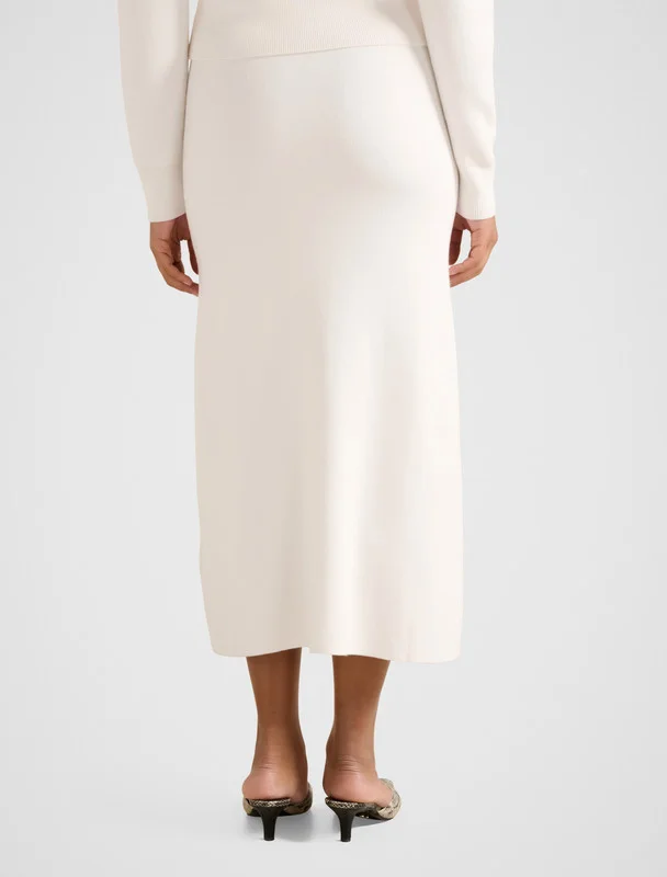 forever new  ALLY High Waist Knitted Midi Skirt for Women | Best Price UAE